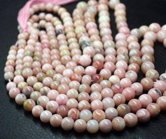 1 strand opal round ball smooth 14'' long strand gemstone beads, jewelry supplies for jewelry making, bulk beads, for meditation jewellery for Reiki Healing  gemstone size 7mm to 9mm