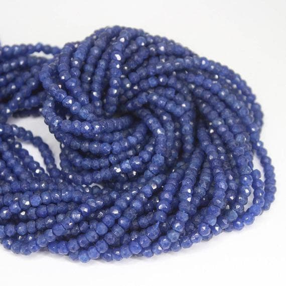 1 strand jade rondelle faceted 13'' long strand gemstone beads, jewelry supplies for jewelry making, bulk beads, for meditation jewellery for Reiki Healing  gemstone size 3.5mm