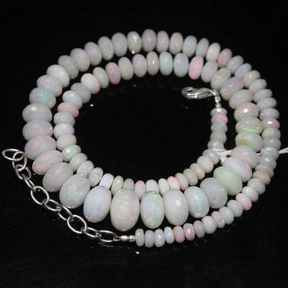 1 strand ethiopian welo fire opal rondelle faceted 13'' long strand gemstone beads, jewelry supplies for jewelry making,  for meditation jewellery for Reiki Healing  gemstone size 5mm