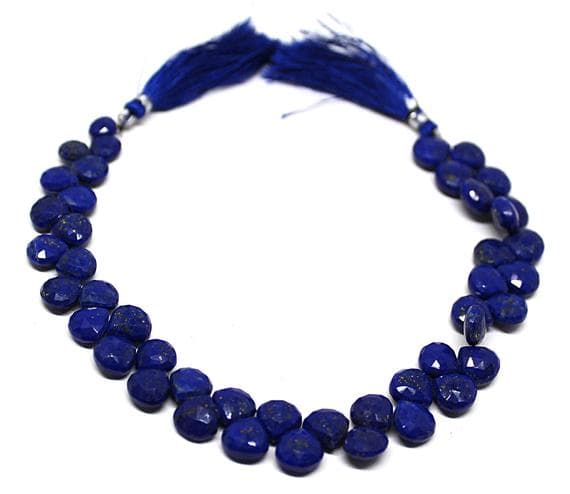 lapis lazuli beads bracelet hear drop faceted 10'strand gemstone beads, jewelry supplies for jewelry making, bulk beads, for meditation jewellery for Reiki Healing  gemstone 10-12mm