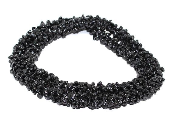 black spinel uneven chips smooth 24'strand gemstone beads, jewelry supplies for jewelry making, bulk beads, for meditation jewellery for Reiki Healing  gemstone 3-4mm