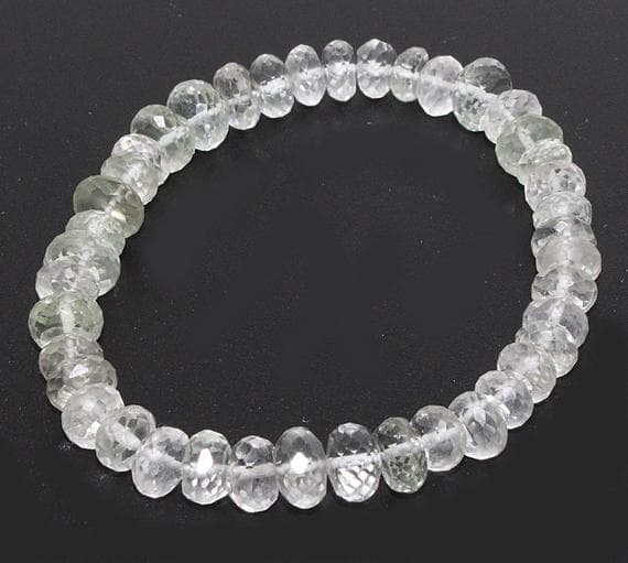 green amethyst beads bracelet round ball smooth 7.5'strand gemstone beads, jewelry supplies for jewelry making, bulk beads, for meditation jewellery for Reiki Healing  gemstone 7.5-8mm
