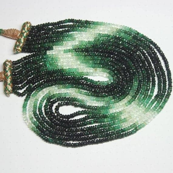 1 strand emerald rondelle faceted 20'' long strand gemstone beads, jewelry supplies for jewelry making, bulk beads, for meditation jewellery for Reiki Healing  gemstone size 2.5mm to 4.5mm