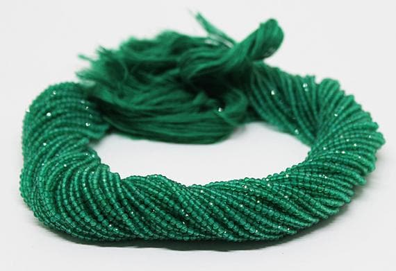 green onyx round ball faceted 13'strand gemstone beads, jewelry supplies for jewelry making, bulk beads, for meditation jewellery for Reiki Healing  gemstone 2mm