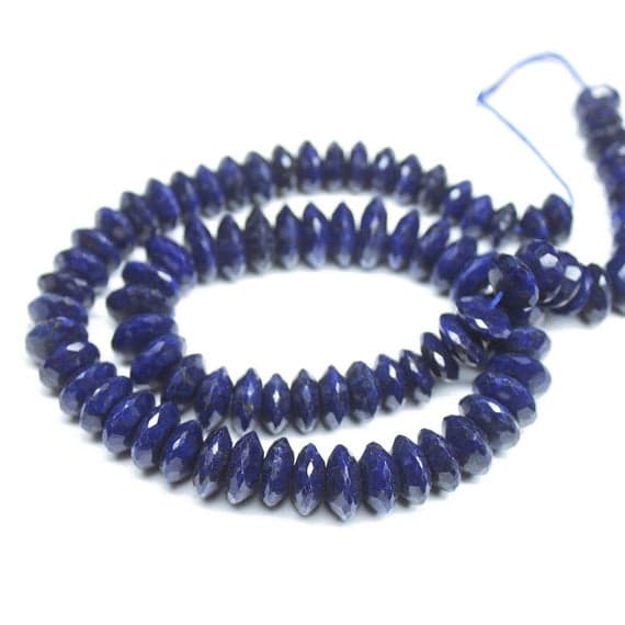 1 strand sapphire rondelle german cut faceted 16'' long strand gemstone beads, jewelry supplies for jewelry making,  for meditation jewellery for Reiki Healing  gemstone size 9mm to 12mm
