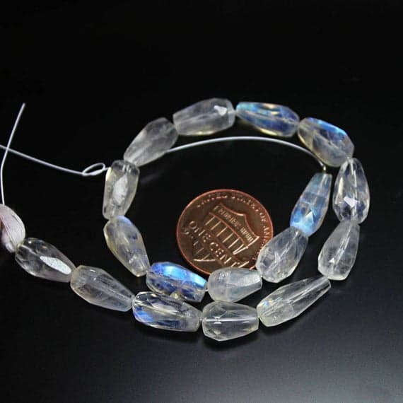 1 strand rainbow moonstone tear drop faceted 8'' long strand gemstone beads, jewelry supplies for jewelry making,  for meditation jewellery for Reiki Healing  gemstone size 8mm to 10mm