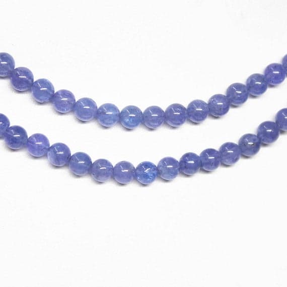 1 strand tanzanite round ball smooth 18'' long strand gemstone beads, jewelry supplies for jewelry making, bulk beads, for meditation jewellery for Reiki Healing  gemstone size 4mm