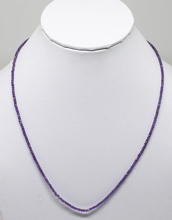 purple amethyst round ball faceted 18'strand gemstone beads, jewelry supplies for jewelry making, bulk beads, for meditation jewellery for Reiki Healing  gemstone 2mm