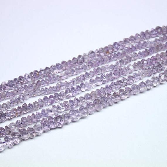1 strand amethyst rondelle faceted 13'' long strand gemstone beads, jewelry supplies for jewelry making, bulk beads, for meditation jewellery for Reiki Healing  gemstone size 4mm to 6mm
