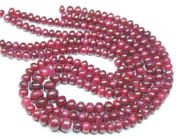 1 strand red ruby rondelle smooth 16'' long strand gemstone beads, jewelry supplies for jewelry making, bulk beads, for meditation jewellery for Reiki Healing  gemstone 6mm to 9mm