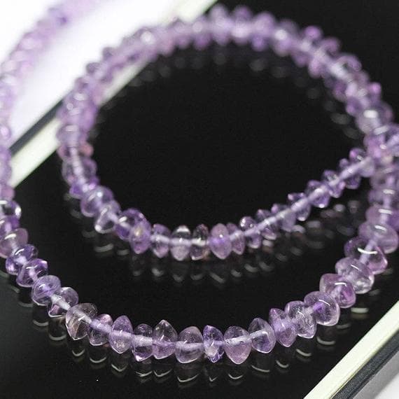 1 strand brazil pink amethyst rondelle smooth 12'' long strand gemstone beads, jewelry supplies for jewelry making, bulk beads, for meditation jewellery for Reiki Healing  gemstone 4mm to 6mm