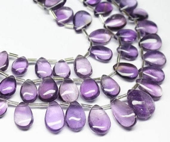 1 strand amethyst african pear drop smooth 8'' long strand gemstone beads, jewelry supplies for jewelry making, bulk beads, for meditation jewellery for Reiki Healing  gemstone 11mm to 18mm