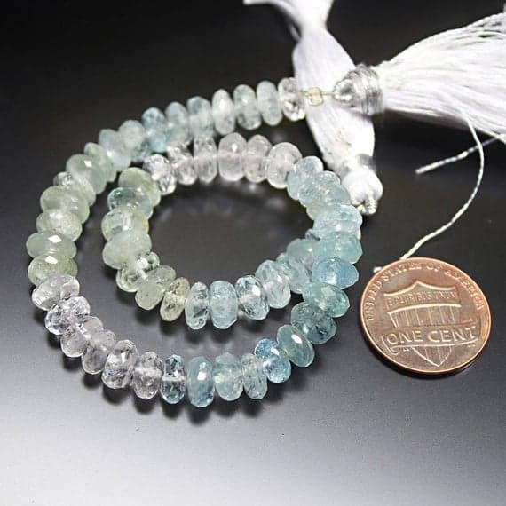 1 strand pink morganite rondelle faceted 8'' long strand gemstone beads, jewelry supplies for jewelry making, bulk beads, for meditation jewellery for Reiki Healing  gemstone 6mm to 7mm