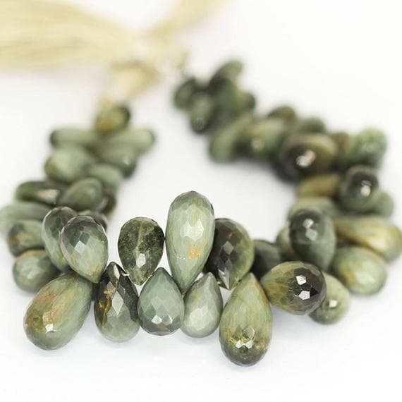 1 strand bio color cat's eye tear drop faceted 8'' long strand gemstone beads, jewelry supplies for jewelry making, bulk beads, for meditation jewellery for Reiki Healing  gemstone 14mm to 21mm