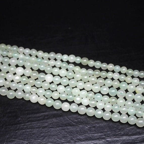1 strand jade round ball smooth 13'' long strand gemstone beads, jewelry supplies for jewelry making, bulk beads, for meditation jewellery for Reiki Healing  gemstone size 6mm