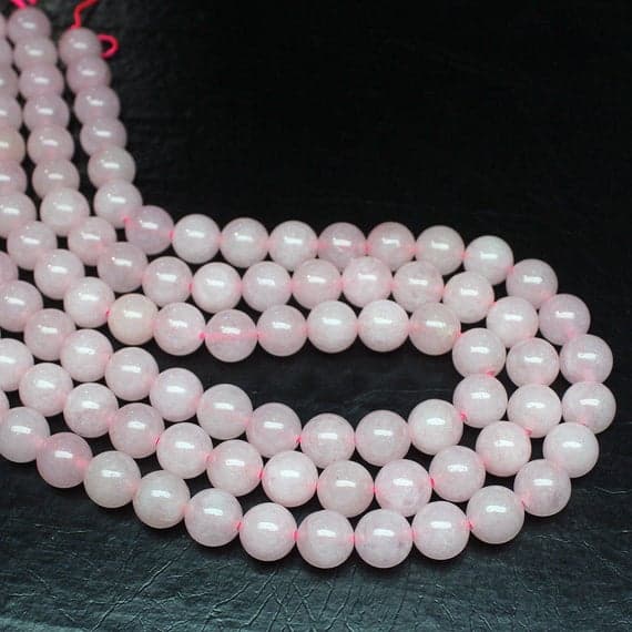 1 strand rose quartz round ball smooth 15'' long strand gemstone beads, jewelry supplies for jewelry making, bulk beads, for meditation jewellery for Reiki Healing  gemstone size 10mm