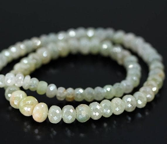 1 strand  prehnite rondelle faceted 8'' long strand gemstone beads, jewelry supplies for jewelry making, bulk beads, for meditation jewellery for Reiki Healing  gemstone 6mm to 10mm