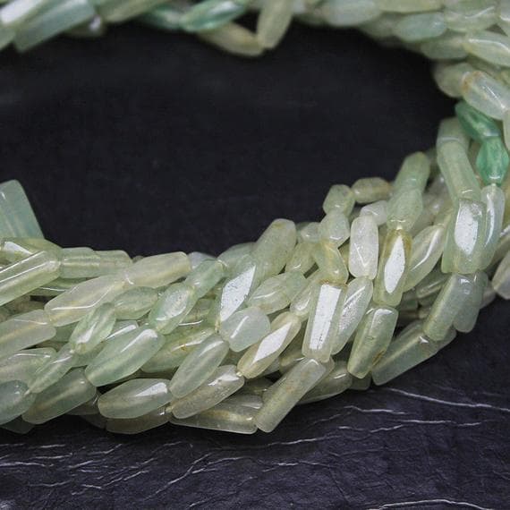 1 strand jade rectangle chiclet smooth 14'' long strand gemstone beads, jewelry supplies for jewelry making, bulk beads, for meditation jewellery for Reiki Healing  gemstone size 9mm to 10mm