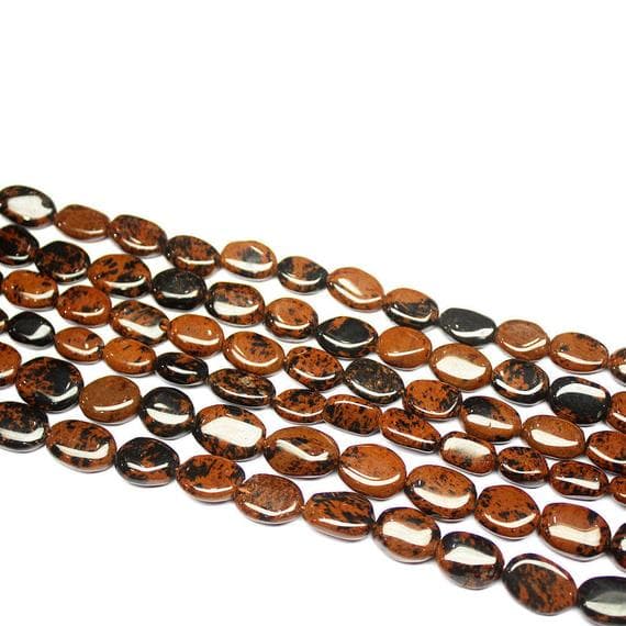 1 strand marconi obsidian oval smooth 14'' long strand gemstone beads, jewelry supplies for jewelry making, bulk beads, for meditation jewellery for Reiki Healing  gemstone size 12mm to 13mm