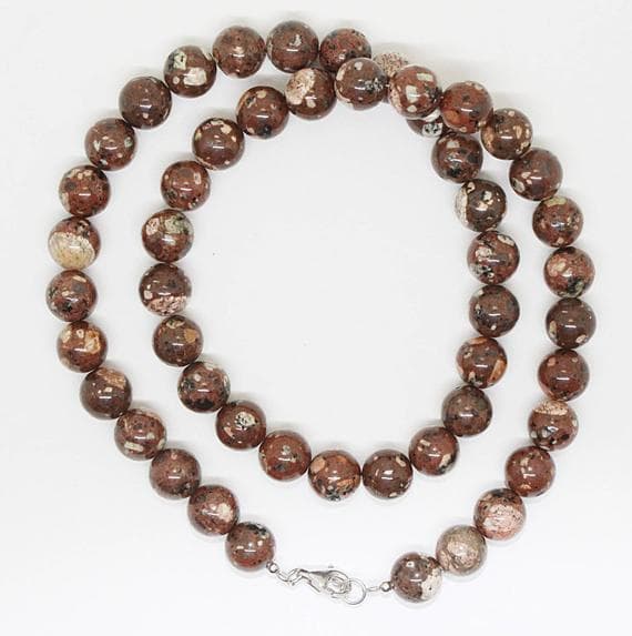 jasper beads necklace round ball smooth 18'' long strand gemstone beads, jewelry supplies for jewelry making, bulk beads, for meditation jewellery for Reiki Healing  gemstone 10mm