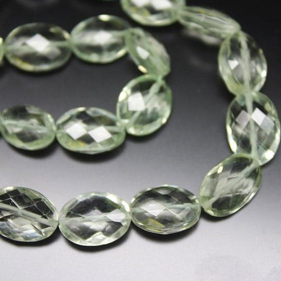 1 strand green amethyst oval faceted 10'' long strand gemstone beads, jewelry supplies for jewelry making, bulk beads, for meditation jewellery for Reiki Healing  gemstone 10mm to 11mm