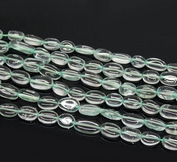 1 strand green amethyst oval smooth 13'' long strand gemstone beads, jewelry supplies for jewelry making, bulk beads, for meditation jewellery for Reiki Healing  gemstone 9mm to 11mm