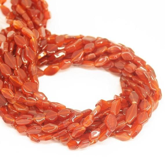 1 strand carnelian fancy diamond kite smooth 14'' long strand gemstone beads, jewelry supplies for jewelry making, bulk beads, for meditation jewellery for Reiki Healing  gemstone 8mm to 10mm