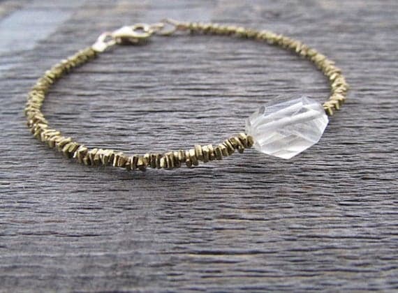 AAA++ Rare Quality Citrine Bracelet, Citrine Gemstone Bracelet, November Birthstone Bracelet, Brass Bead Bracelet, Citrine Jewelry, November Gift, Gift For Her 2mm 7" Strand. Code- TJH451