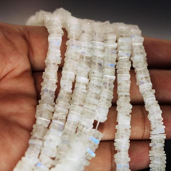 1 strand rainbow moonstone square box smooth 16'' long strand gemstone beads, jewelry supplies for jewelry making, bulk beads, for meditation jewellery for Reiki Healing  gemstone size 5mm