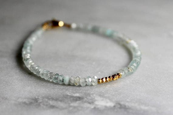 Spiritual Topaz Bracelet | Topaz Jewelry | Topaz Gemstones With Silver or Gold | Topaz Jewelry With Meaning | Cherokee Story Inspired 3-4mm Code- WAR6053