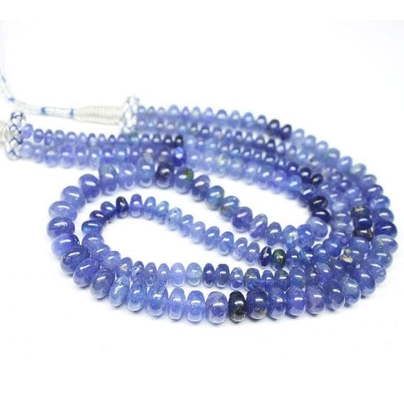 1 strand tanzanite rondelle smooth 18'' long strand gemstone beads, jewelry supplies for jewelry making, bulk beads, for meditation jewellery for Reiki Healing  gemstone size 5mm to 10mm