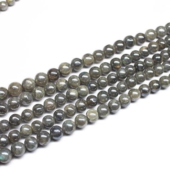 1 strand  labradorite round ball smooth 13'' long strand gemstone beads, jewelry supplies for jewelry making, bulk beads, for meditation jewellery for Reiki Healing  gemstone size 8mm