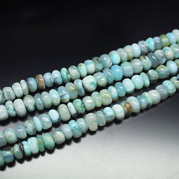 1 strand peruvian opal rondelle smooth 7'strand gemstone beads, jewelry supplies for jewelry making, bulk beads, for meditation jewellery for Reiki Healing  gemstone size 8mm to 9mm