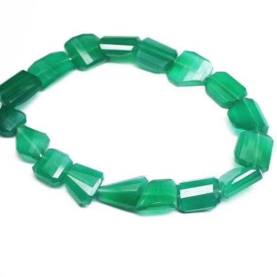 1 strand onyx step cut tumbled freeform faceted 10'' long strand gemstone beads, jewelry supplies for jewelry making,  for meditation jewellery for Reiki Healing  gemstone size 12mm to 17mm