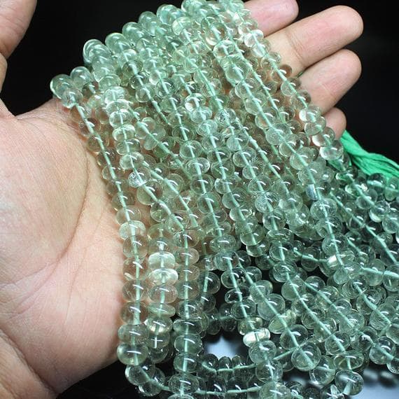 1 strand amethyst rondelle smooth 18'' long strand gemstone beads, jewelry supplies for jewelry making, bulk beads, for meditation jewellery for Reiki Healing  gemstone size 7mm to 12mm