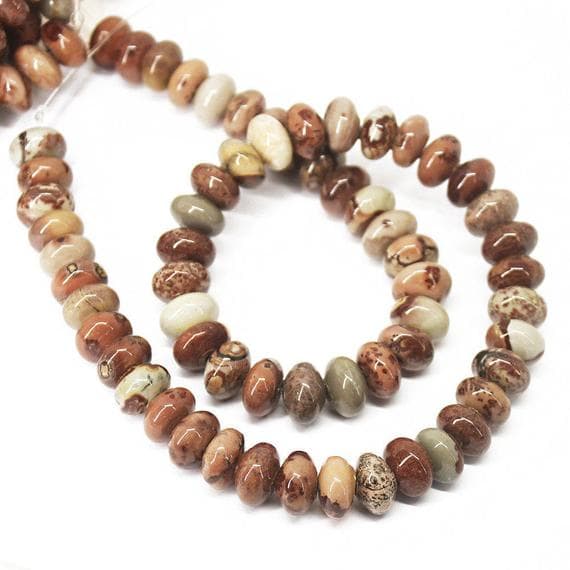 1 strand polka dot agate rondelle smooth 15'' long strand gemstone beads, jewelry supplies for jewelry making, bulk beads, for meditation jewellery for Reiki Healing  gemstone size 10mm