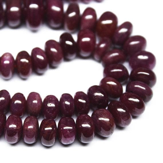 1 strand ruby rondelle smooth 18'' long strand gemstone beads, jewelry supplies for jewelry making, bulk beads, for meditation jewellery for Reiki Healing  gemstone size 6mm to 11mm