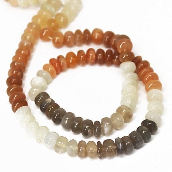 1 strand moonstone rondelle smooth 18'' long strand gemstone beads, jewelry supplies for jewelry making, bulk beads, for meditation jewellery for Reiki Healing  gemstone size 9mm