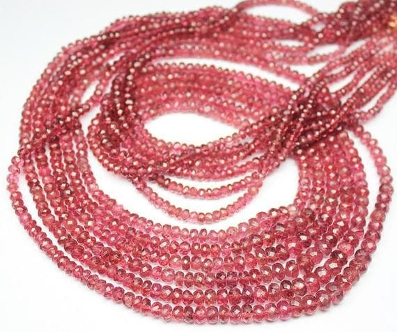 1 strand spinel rondelle faceted 18'' long strand gemstone beads, jewelry supplies for jewelry making, bulk beads, for meditation jewellery for Reiki Healing  gemstone size 3mm to 6mm