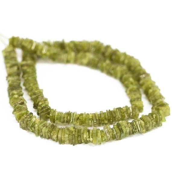 1 strand vesuvianite garnet heishi cube square smooth 16'' long strand gemstone beads, jewelry supplies for jewelry making,  for meditation jewellery for Reiki Healing  size 5mm to 5.5mm