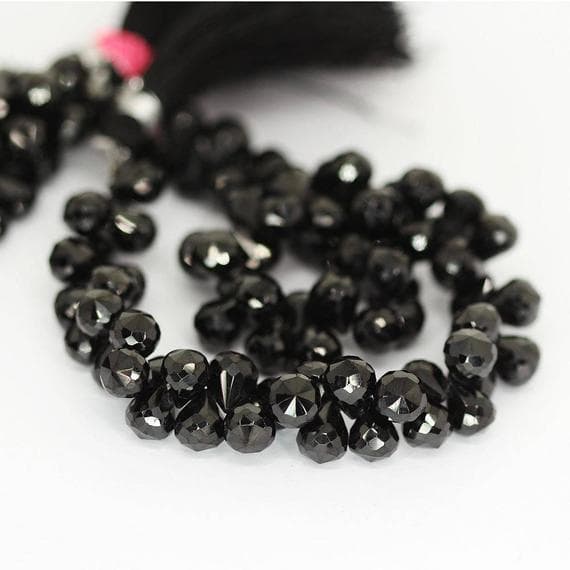 1 strand spinel tear drop faceted 10'' long strand gemstone beads, jewelry supplies for jewelry making, bulk beads, for meditation jewellery for Reiki Healing  gemstone size 9mm