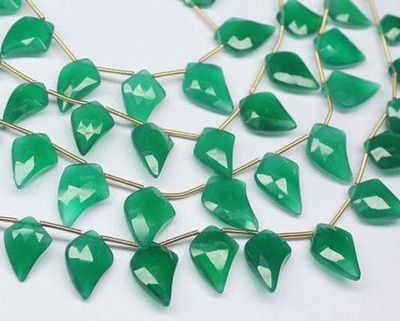 1 strand onyx fancy drop faceted 7'' long strand gemstone beads, jewelry supplies for jewelry making, bulk beads, for meditation jewellery for Reiki Healing  gemstone size 13mm to 16mm