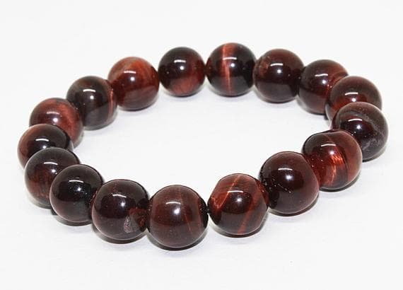 tiger eye beads bracelet round ball smooth 7.5'strand gemstone beads, jewelry supplies for jewelry making, bulk beads, for meditation jewellery for Reiki Healing  gemstone 12mm