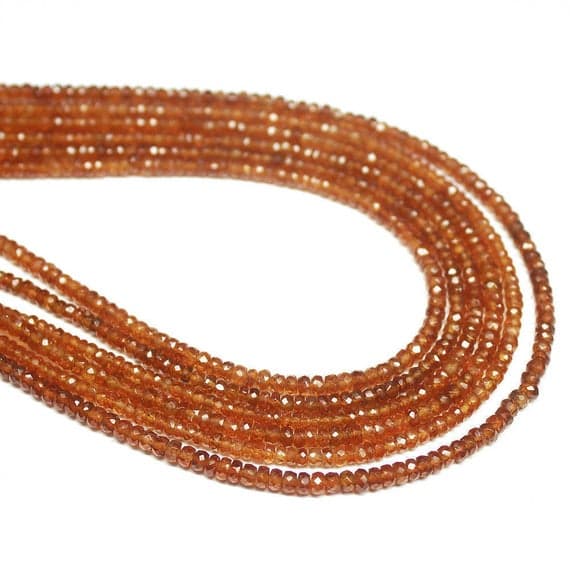 1 strand garnet rondelle faceted 13'' long strand gemstone beads, jewelry supplies for jewelry making, bulk beads, for meditation jewellery for Reiki Healing  gemstone size 2mm.5mm