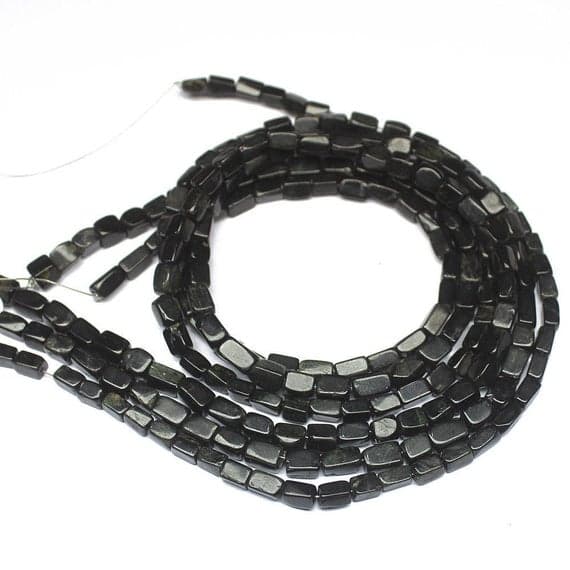 1 strand onyx rectangle chiclet smooth 15'' long strand gemstone beads, jewelry supplies for jewelry making, bulk beads, for meditation jewellery for Reiki Healing  gemstone size 5mm