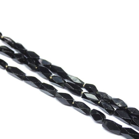 1 strand onyx tumbled freeform faceted 14'' long strand gemstone beads, jewelry supplies for jewelry making, bulk beads, for meditation jewellery for Reiki Healing  gemstone size 7mm to 9mm