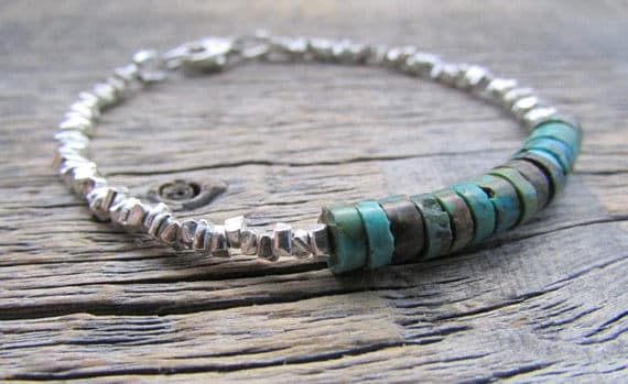 AAA++ Rare Quality Bead Stack Bracelet, Turquoise Bracelet, Boho Bead Bracelet, Southwest Bracelet, Boho Bracelet, Women Bracelet Stack, Gift For Her, Mom Gift 6mm 7" Strand. Code- TJH358