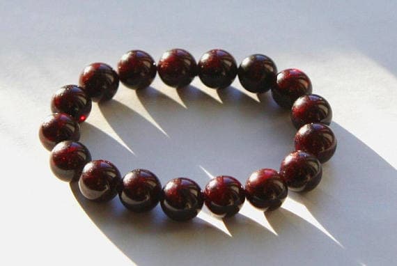 AAA++ Rare Quality Red garnet bracelet, beaded gemstone, beaded bracelet, healing stones,stretch bracelet,garnet jewelry,bracelet for women,energy bracelet 8mm Code- TJH353