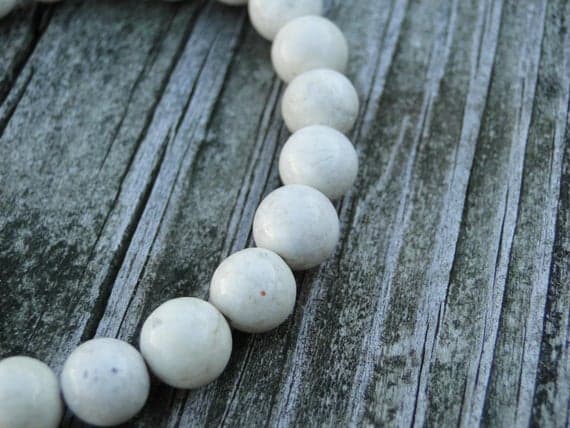 AAA++ Rare Quality White Tiger Coral Bracelet | Gemstone Bracelet | Coral Bracelet | Womens Bracelet | Gift for Her | Beaded Bracelet | Gift for Him 8mm 7" Strand. Code- TJH309