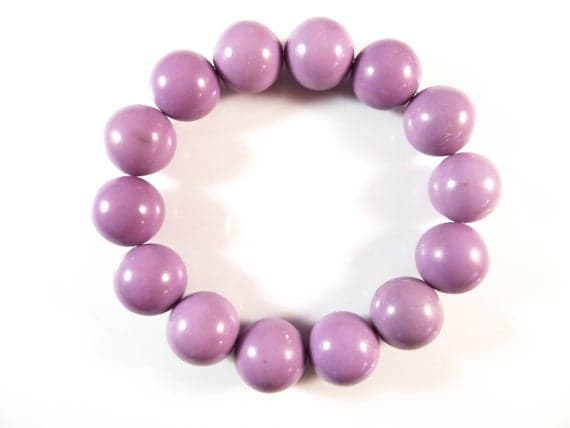love beach youth 14mm Stretchable Pink Phosphosiderite Bracelet Round, Smooth 7.5" for mens, womens, gf, bf & Adult.